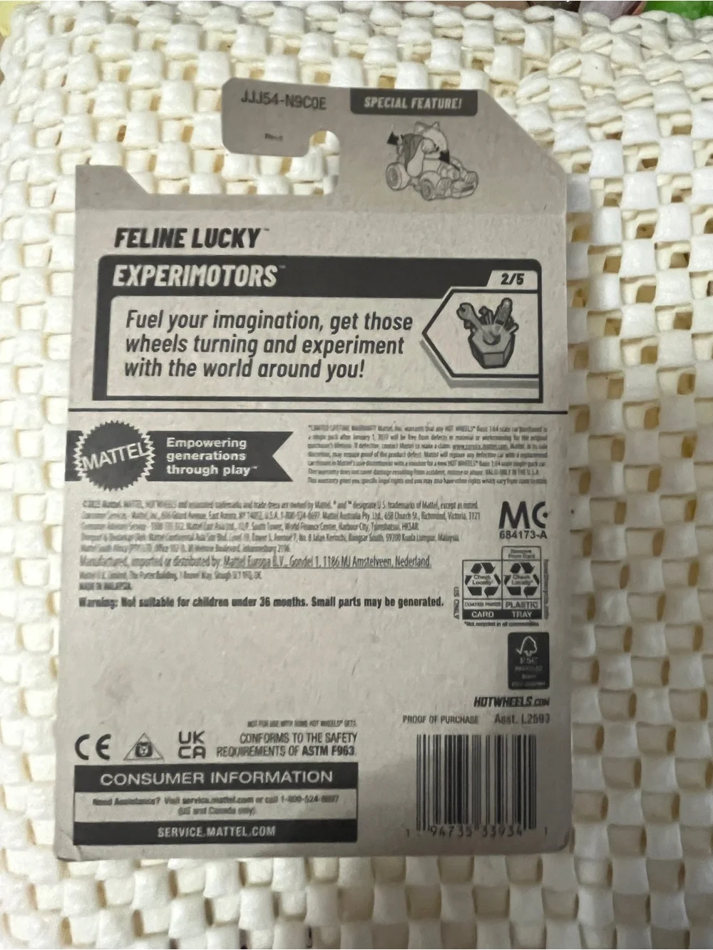 Hot Wheels Feline Lucky Gold Experimotors 92/250 2/5 Moving Arm 2026